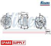 INTERIOR BLOWER FOR AUDI A6 NISSENS 87478