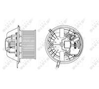INTERIOR BLOWER FOR BMW E81 E87 E88 E82 NRF 34169