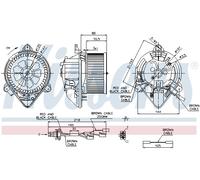 INTERIOR BLOWER FOR CITROËN XSARA NISSENS 87042