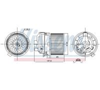 INTERIOR BLOWER FOR DACIA DUSTER LOGAN SANDERO NISSENS 87508