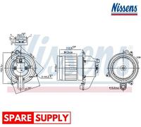 INTERIOR BLOWER FOR DACIA LOGAN SANDERO NISSENS 87609