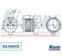 Interior Blower for FIAT 500 PANDA NISSENS 87301