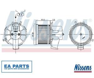 Interior Blower for FIAT 500 PANDA NISSENS 87301