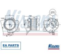 Interior Blower for FIAT DOBLO Platform/Chassis EGEA FIORINO LINEA NISSENS 87574