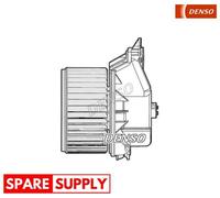 INTERIOR BLOWER FOR FIAT GRANDE PUNTO PUNTO DENSO DEA09045