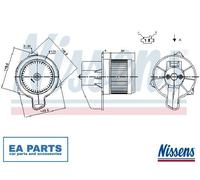 Interior Blower for FIAT PANDA NISSENS 87305