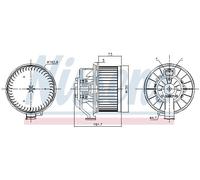 INTERIOR BLOWER FOR FORD FIESTA NISSENS 87493