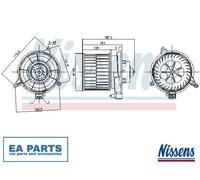 Interior Blower for FORD FUSION NISSENS 87312