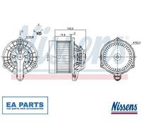 Interior Blower for FORD RANGER NISSENS 87162