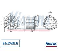 Interior Blower for HONDA CIVIC NISSENS 87549