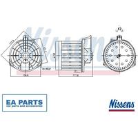 Interior Blower for HONDA CIVIC NISSENS 87549 NEW
