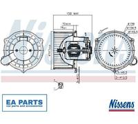 Interior Blower for HYUNDAI CLICK NISSENS 87234