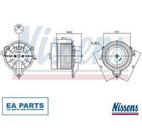 Interior Blower for IVECO DAILY NISSENS 87572