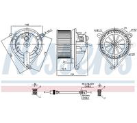 INTERIOR BLOWER FOR MERCEDES-BENZ V-CLASS W638 NISSENS 87052