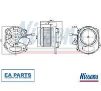 Interior Blower for MERCEDES-BENZ W176 W246 C117 X117 NISSENS 87430