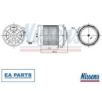 Interior Blower for NISSAN QASHQAI II VAN NISSENS 87722