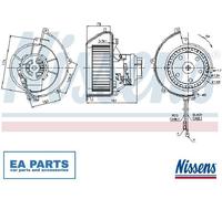Interior Blower for OPEL ASTRA H ASTRA CLASSIC G ASTRA G NISSENS 87082