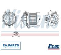 Interior Blower for PEUGEOT 207 NISSENS 87257