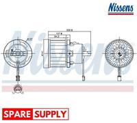 INTERIOR BLOWER FOR PEUGEOT 308 508 NISSENS 87610