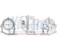 INTERIOR BLOWER FOR RENAULT CLIO NISSENS 87047