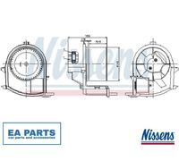 Interior Blower for RENAULT CLIO NISSENS 87047