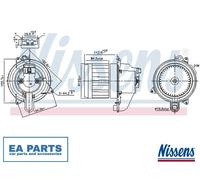 Interior Blower for RENAULT LOGAN LOGAN/STEPWAY SANDERO/STEPWAY NISSENS 87609