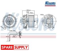 INTERIOR BLOWER FOR RENAULT MODUS NISSENS 87385