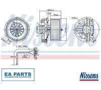 Interior Blower for RENAULT MODUS NISSENS 87385