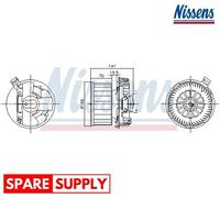 INTERIOR BLOWER FOR RENAULT TWINGO WIND NISSENS 87619