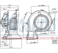 INTERIOR BLOWER FOR SAAB 9-3 9-3X NISSENS 87067