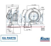 Interior Blower for SAAB 9-3 9-3X NISSENS 87067