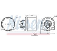 INTERIOR BLOWER FOR SAAB 9-5 NISSENS 87026
