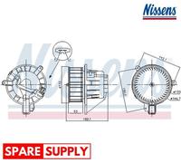 INTERIOR BLOWER FOR SEAT ARONA IBIZA NISSENS 87546