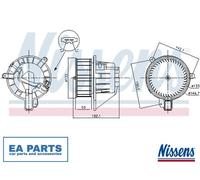 Interior Blower for SEAT ARONA IBIZA NISSENS 87546