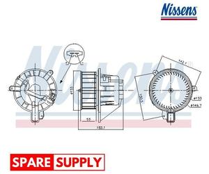 INTERIOR BLOWER FOR SEAT ARONA IBIZA NISSENS 87546