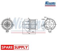 INTERIOR BLOWER FOR SMART FORFOUR FORTWO NISSENS 87607