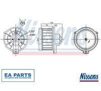 Interior Blower for TOYOTA CELICA Coupe NISSENS 87615