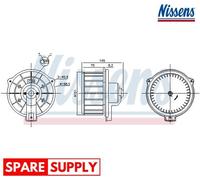 INTERIOR BLOWER FOR TOYOTA CELICA COUPE RAV 4 NISSENS 87615