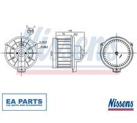 Interior Blower for TOYOTA RAV 4 NISSENS 87615