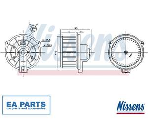 Interior Blower for TOYOTA RAV 4 NISSENS 87615