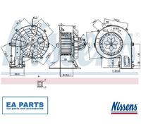 Interior Blower for VAUXHALL SIGNUM VECTRA NISSENS 87401