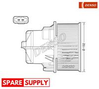INTERIOR BLOWER FOR VOLVO S60 S80 V60 V70 DENSO DEA33002