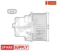 INTERIOR BLOWER FOR VOLVO S60 S80 V60 V70 DENSO DEA33002