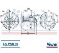 Interior Blower for VW ATLANTIC CADDY CARAT CARAVELLE T3 Bus NISSENS 87768