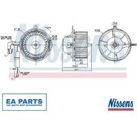 Interior Blower for VW CABRIO III CABRIO IV Cabriolet GOLF III NISSENS 87404