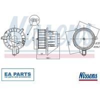 Interior Blower for VW POLO TAIGO NISSENS 87546