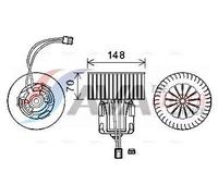AVA Cabin Fan Blower Motor BW8540 for ROLLS-ROYCE GHOST (2009) 6.6 BLACK BADGE e