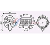 Interior Blower Front Fits Citroen C4 Picasso 1 MPV AVA Clever Choice CN8310