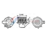 AVA Cabin Fan Blower Motor MS8647 for VW CRAFTER 30 (2006) 2.5 TDI etc