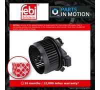 Interior Blower Motor fits DAIHATSU CHARADE Mk8 1.33 2011 on 1NR-FE Heater Febi